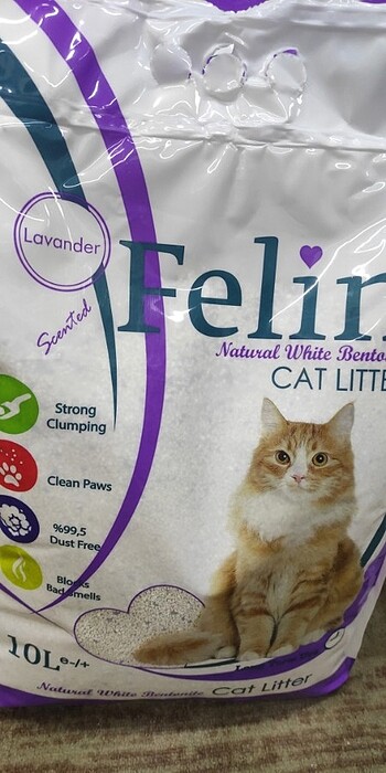 Felin lavantalı 10 lt kedi kumu