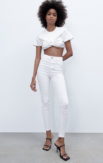 Zara Beyaz Jean