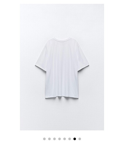 m Beden beyaz Renk Zara taşlı beyaz tişört