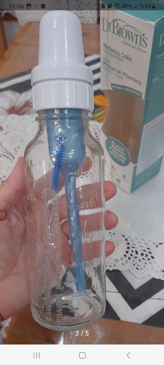 Dr. Brown's Bebek Biberonu Cam 240 ml - Görsel 3