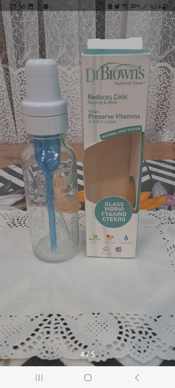 Dr. Brown's Bebek Biberonu Cam 240 ml - Görsel 4