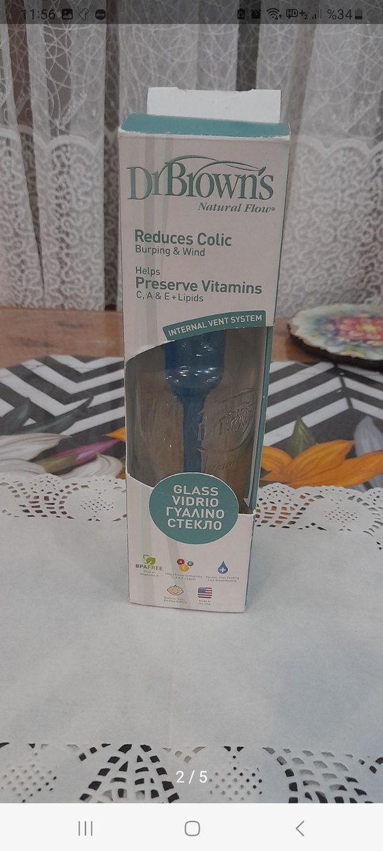 Dr. Brown's Bebek Biberonu Cam 240 ml - Görsel 2