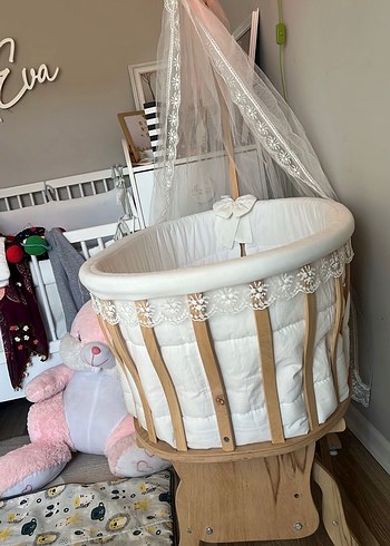 Ahşap sallanır beşik - Görsel 5