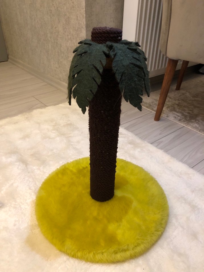 Yeşil Palmiye Tasarımlı Kedi Tırmalama Tahtası - Görsel 2