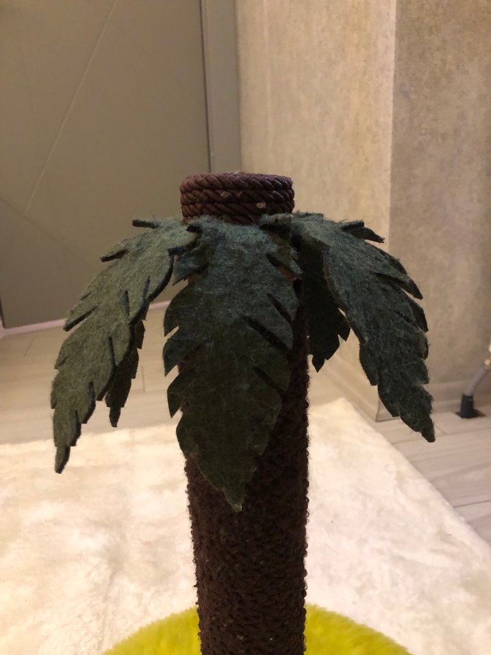 Yeşil Palmiye Tasarımlı Kedi Tırmalama Tahtası - Görsel 4