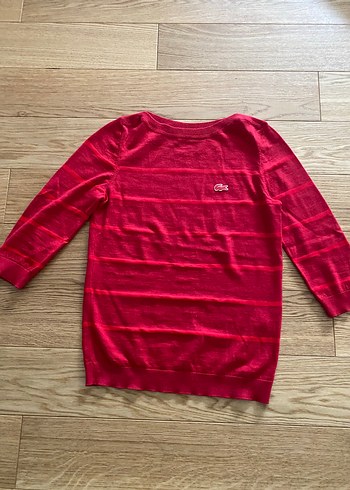 Lacoste Canli Kirmizi Cizgili Lacoste Kazak