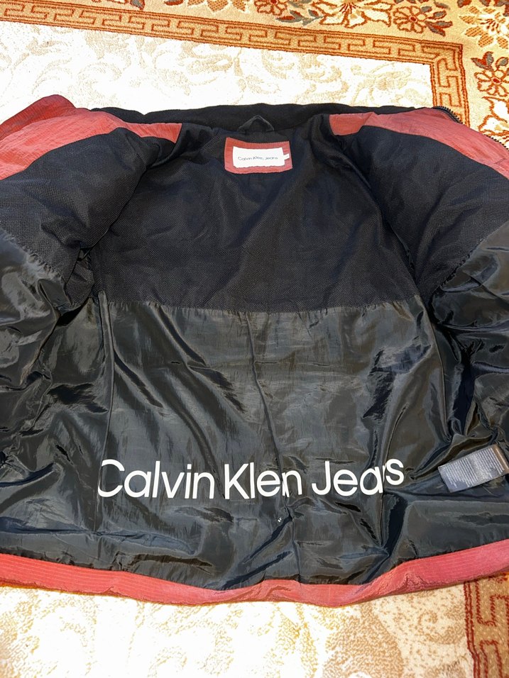 Koyu Kırmızı Fermuarlı Erkek Mont - Görsel 2