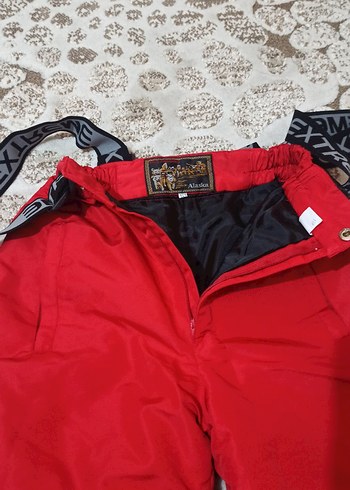 Kemerli Kırmızı Çocuk Kayak Pantolonu - Görsel 2