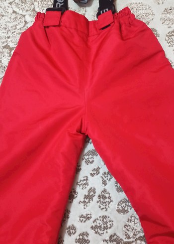 Kemerli Kırmızı Çocuk Kayak Pantolonu - Görsel 5
