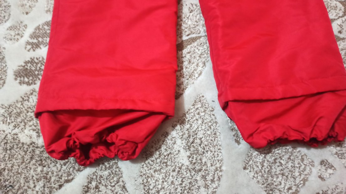 Kemerli Kırmızı Çocuk Kayak Pantolonu - Görsel 3