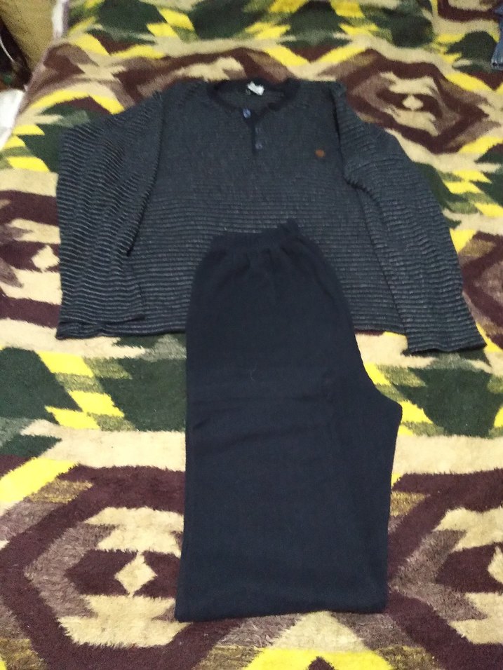 Uzun Kollu Erkek Pijama Takımı - Görsel 2