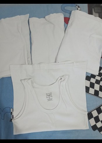 Tutku Beyaz Çocuk Atlet 4'lü - Görsel 5