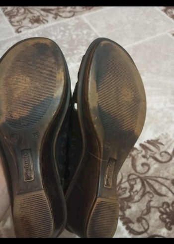 POLARİS Siyah Dolgu Topuk Sandalet - Görsel 2