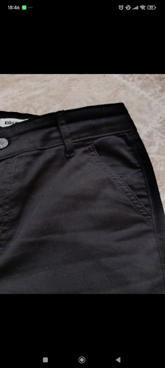 LC WAİKİKİ Siyah Kemerli Kadın Kumaş Pantolon - Görsel 4