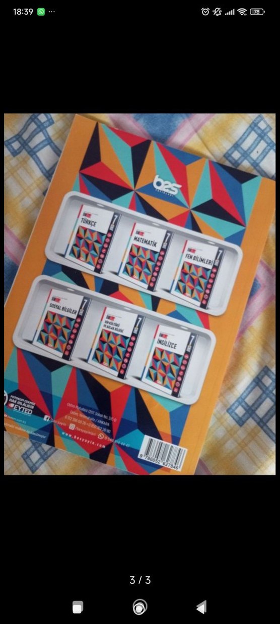 7. Sınıf Matematik Sınav Hazırlık Kitabı - Görsel 3