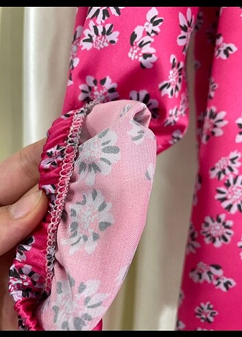 xl Beden pembe Renk Tesettür elbise