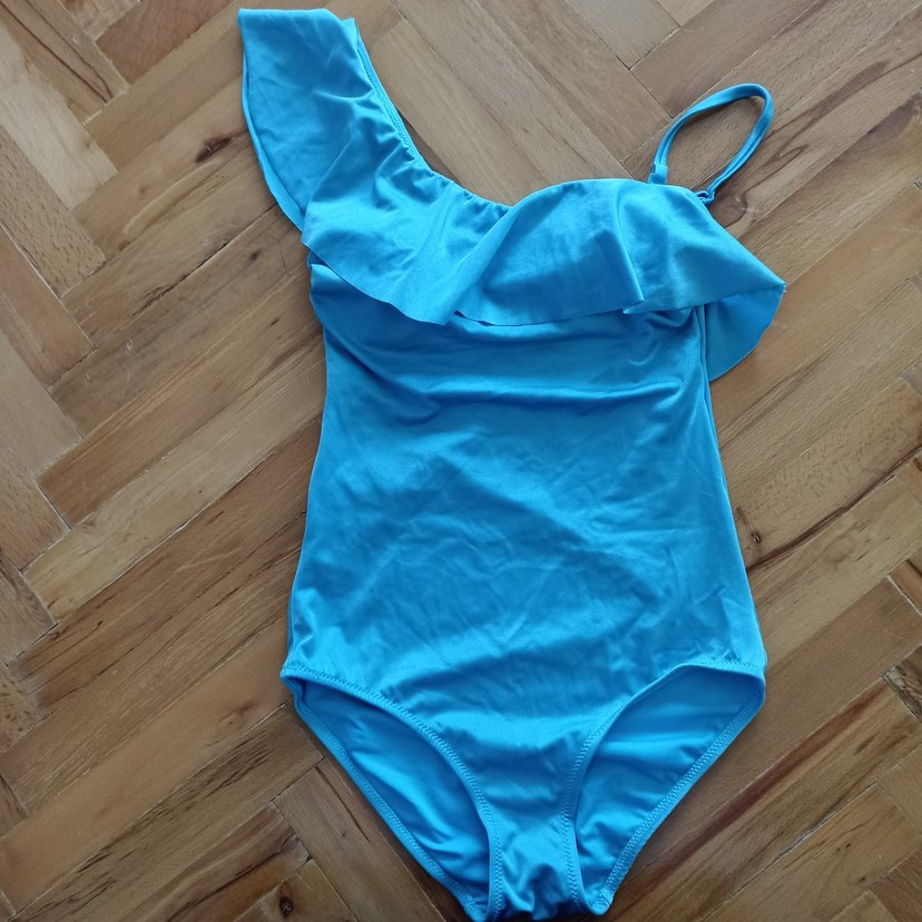 Mavi Drapeli Kadın Mayo - Görsel 5