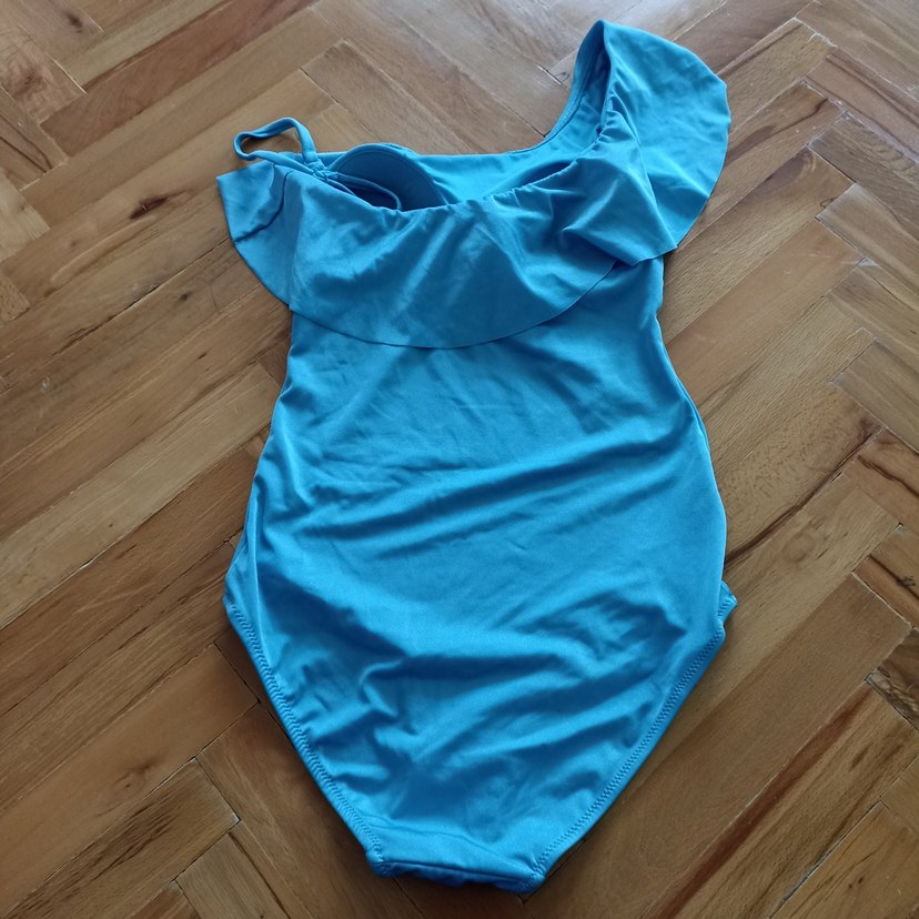 Mavi Drapeli Kadın Mayo - Görsel 3