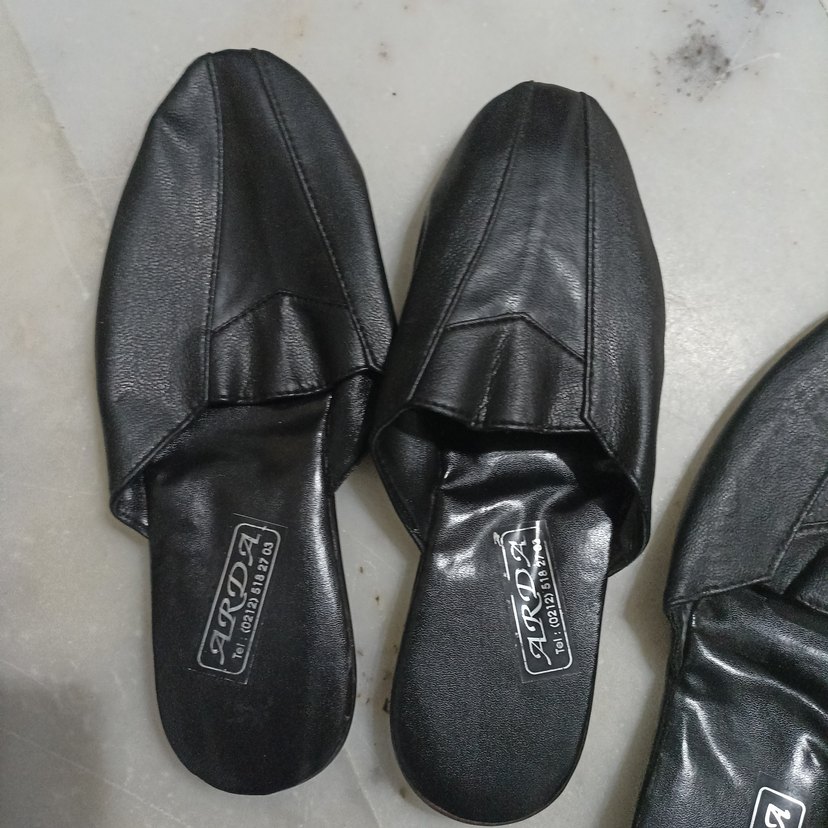 Diger Erkek Siyah Ev Terliği Tokalı - Görsel 2