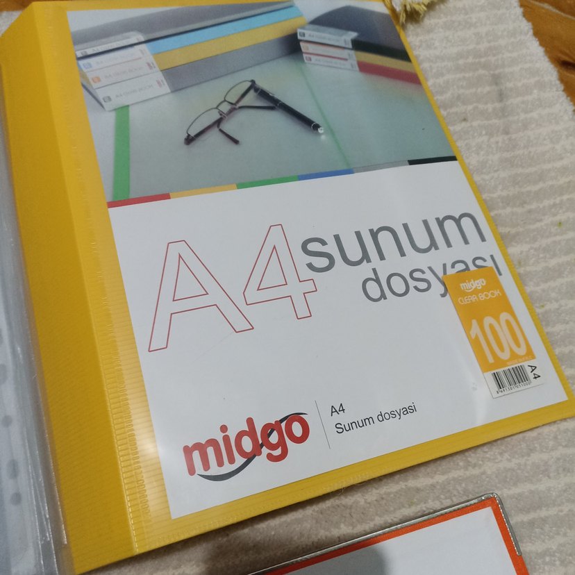 Mavi A4 Sunum Dosyası 200'li Paket - Görsel 2