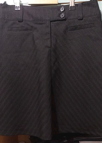 Kahverengi Midi Hamile Etek - Görsel 5