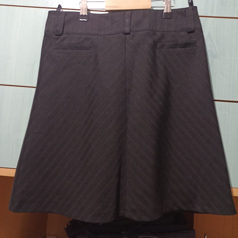 Kahverengi Midi Hamile Etek - Görsel 2