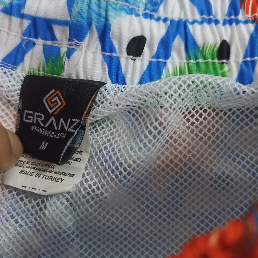 Renkli Bohem Desenli Erkek Mini Şort - Görsel 3