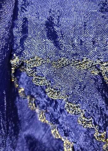 Parlak Lacivert Bohem Kadın pareo - Görsel 4