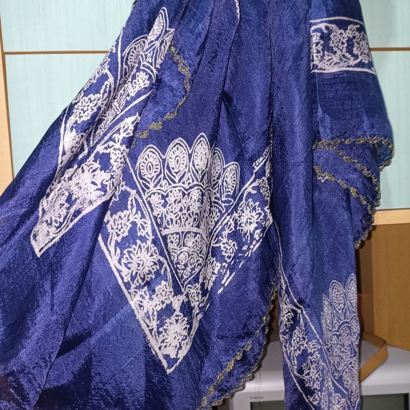 Parlak Lacivert Bohem Kadın pareo - Görsel 3