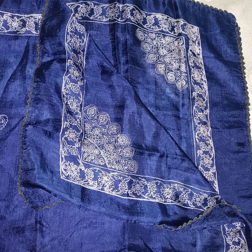 Parlak Lacivert Bohem Kadın pareo - Görsel 5