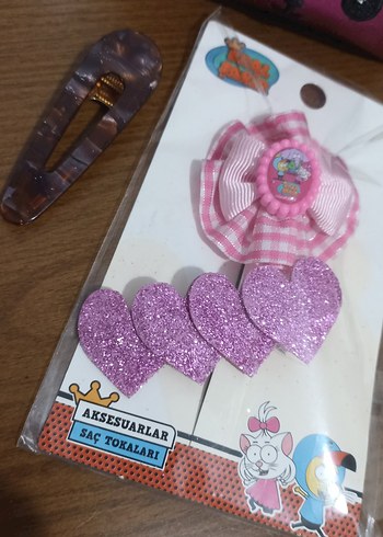 Pembe Çocuk Saç Tokaları ve Klipsler - Görsel 5