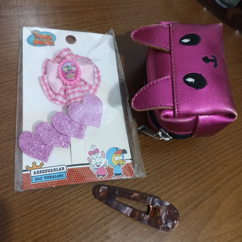 Pembe Çocuk Saç Tokaları ve Klipsler - Görsel 2