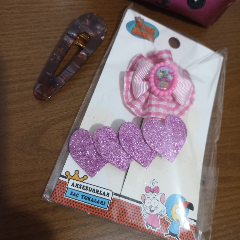 Pembe Çocuk Saç Tokaları ve Klipsler - Görsel 5
