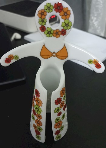 Çiçek Desenli Renkli Biblo - Görsel 4