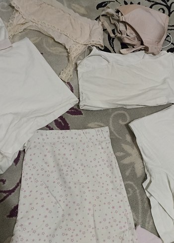 Beyaz Kısa Hamile ve Emzirme İç Çamaşırı - Görsel 5