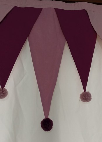 Bohem İşlemeli Mor Perde - Görsel 2