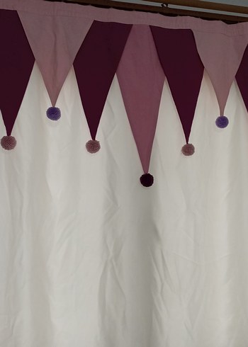 Bohem İşlemeli Mor Perde - Görsel 6