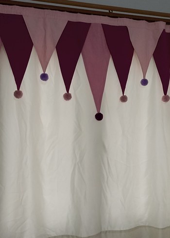 Bohem İşlemeli Mor Perde - Görsel 3