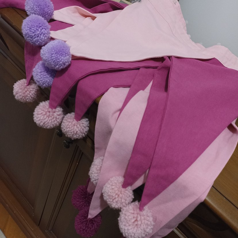 Bohem İşlemeli Mor Perde - Görsel 5