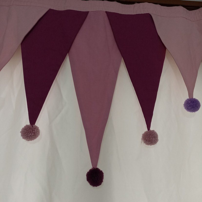 Bohem İşlemeli Mor Perde - Görsel 2