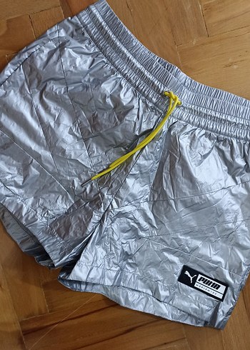 Gri Mini Fitilli Spor Şort - Görsel 2