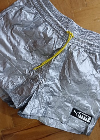 Gri Mini Fitilli Spor Şort - Görsel 3