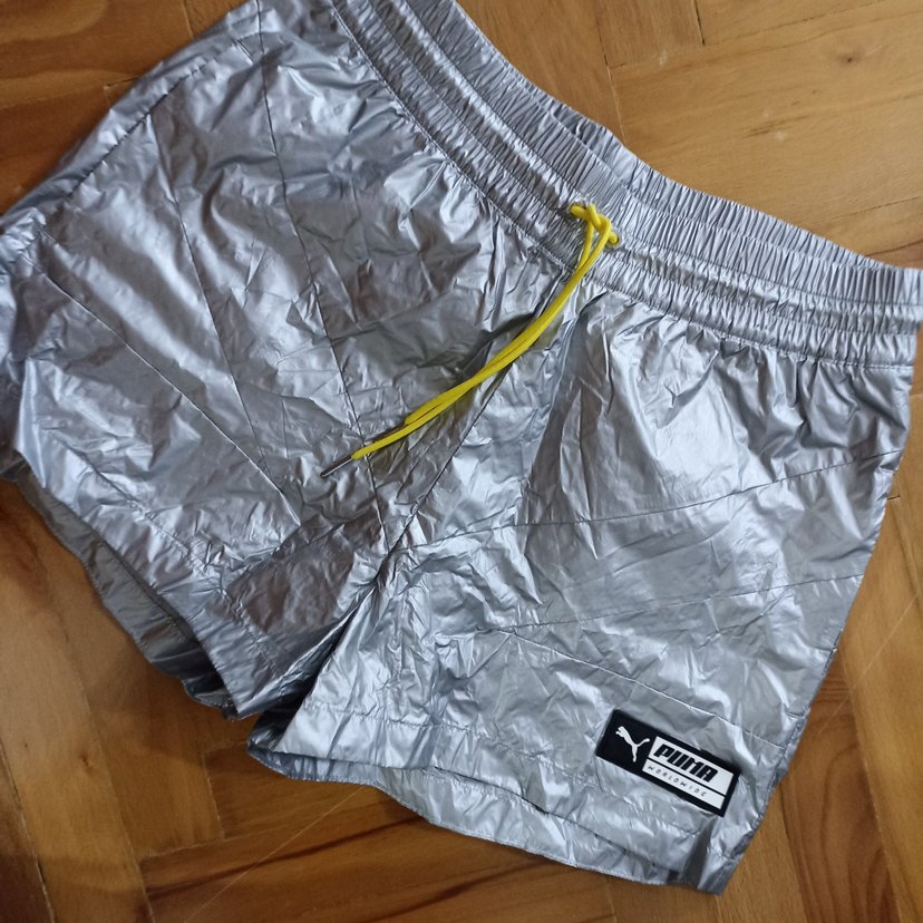 Gri Mini Fitilli Spor Şort - Görsel 3