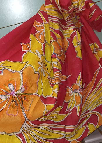 Renkli Bohem Kadın pareo - Görsel 3