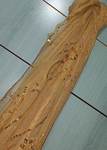 Bej Parlak Nakışlı Bohem Perde - Görsel 4