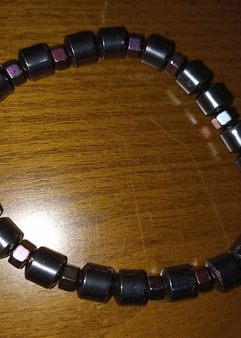 Siyah Gotik Erkek Bileklik - Görsel 2