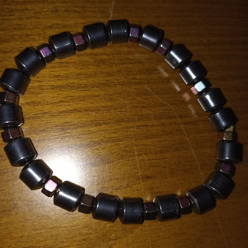 Siyah Gotik Erkek Bileklik - Görsel 2