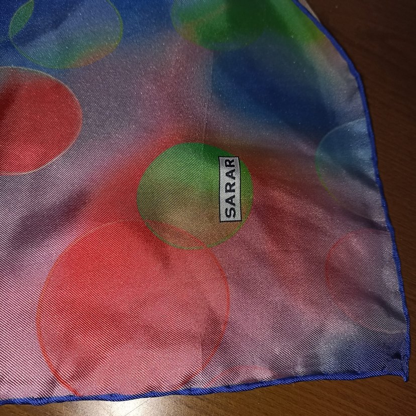 Renkli Parlak Kadın İpek Fular - Görsel 3