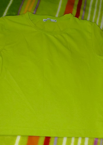 Kız Çocuk Yeşil Kısa Kollu Tişört - Görsel 2