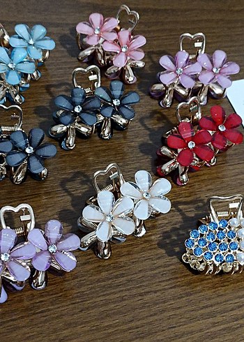 Renkli Boncuklu Çiçekli Saç Tokası - Görsel 5